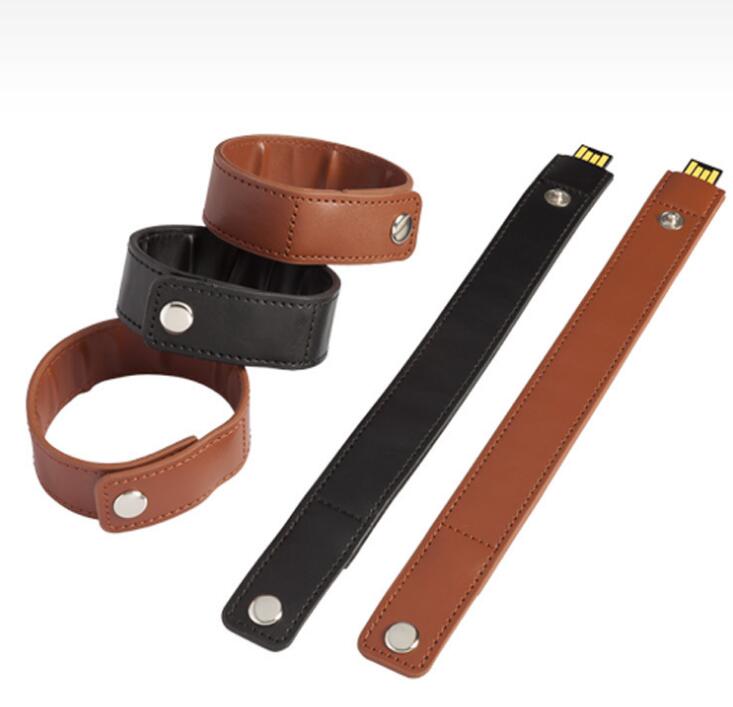 Leather bracelet usb flash drive