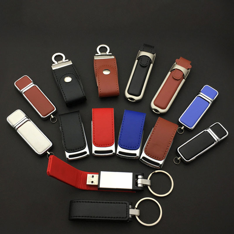 Leather usb flash drive.