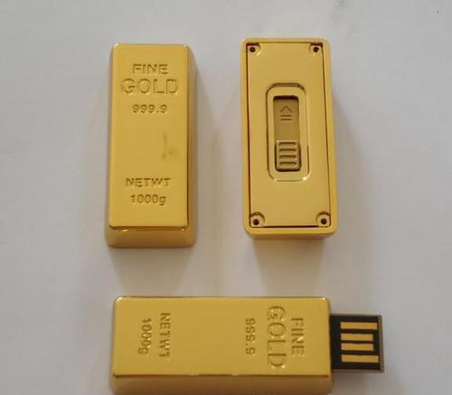 Gold bar usb flash drive