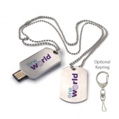 Dog tag usb flash drive