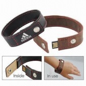 Leather bracelet USB drives